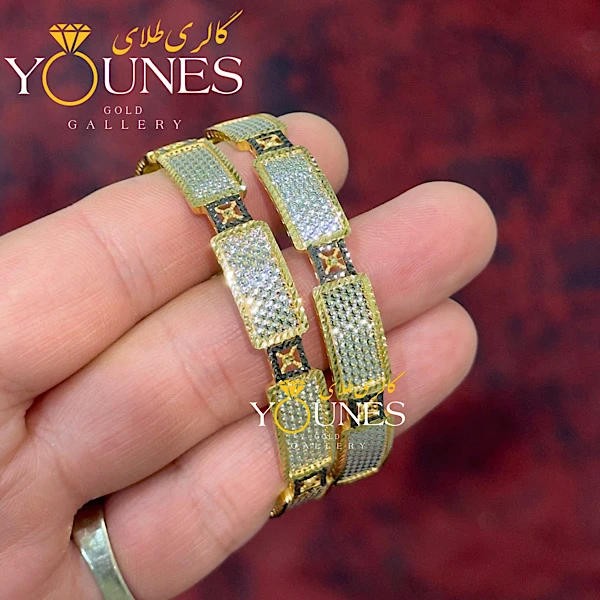 النگو طلای سلطنتی تراش سفید